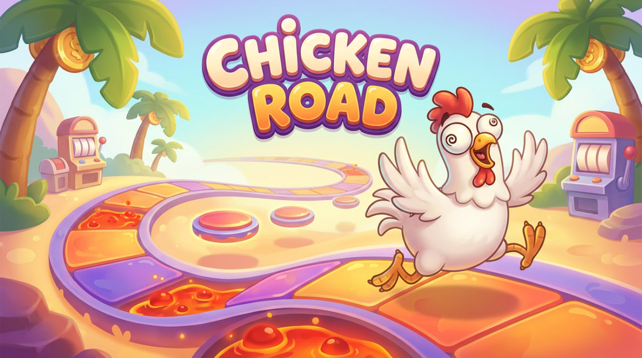 Phase de décision Chicken Road avec bouton Cashout