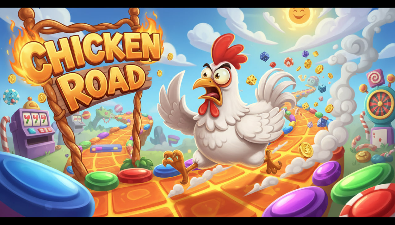Chicken Road Spieloberfläche mit Multiplikator-Anzeige